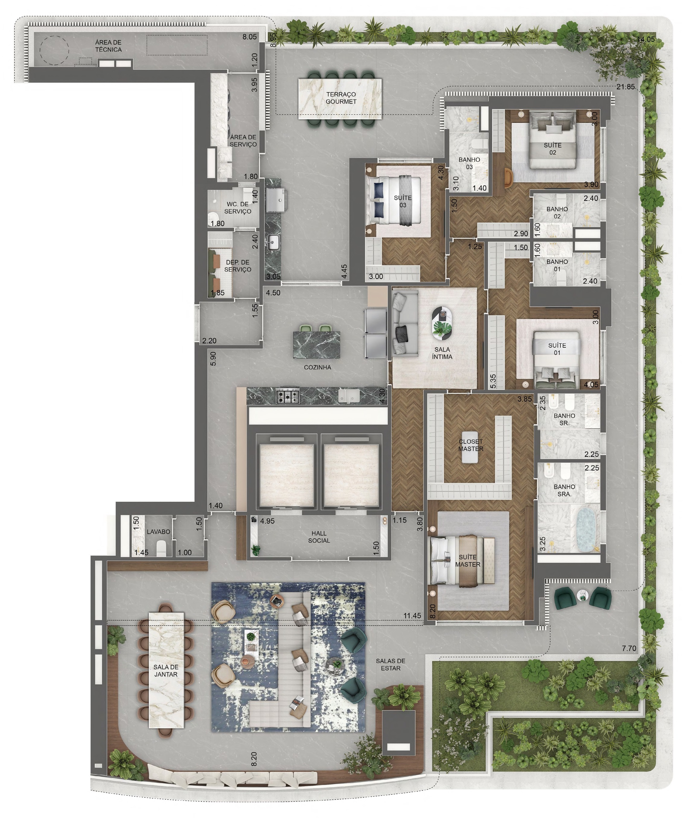 Apartamento, 4 quartos, 376 m² - Foto 41