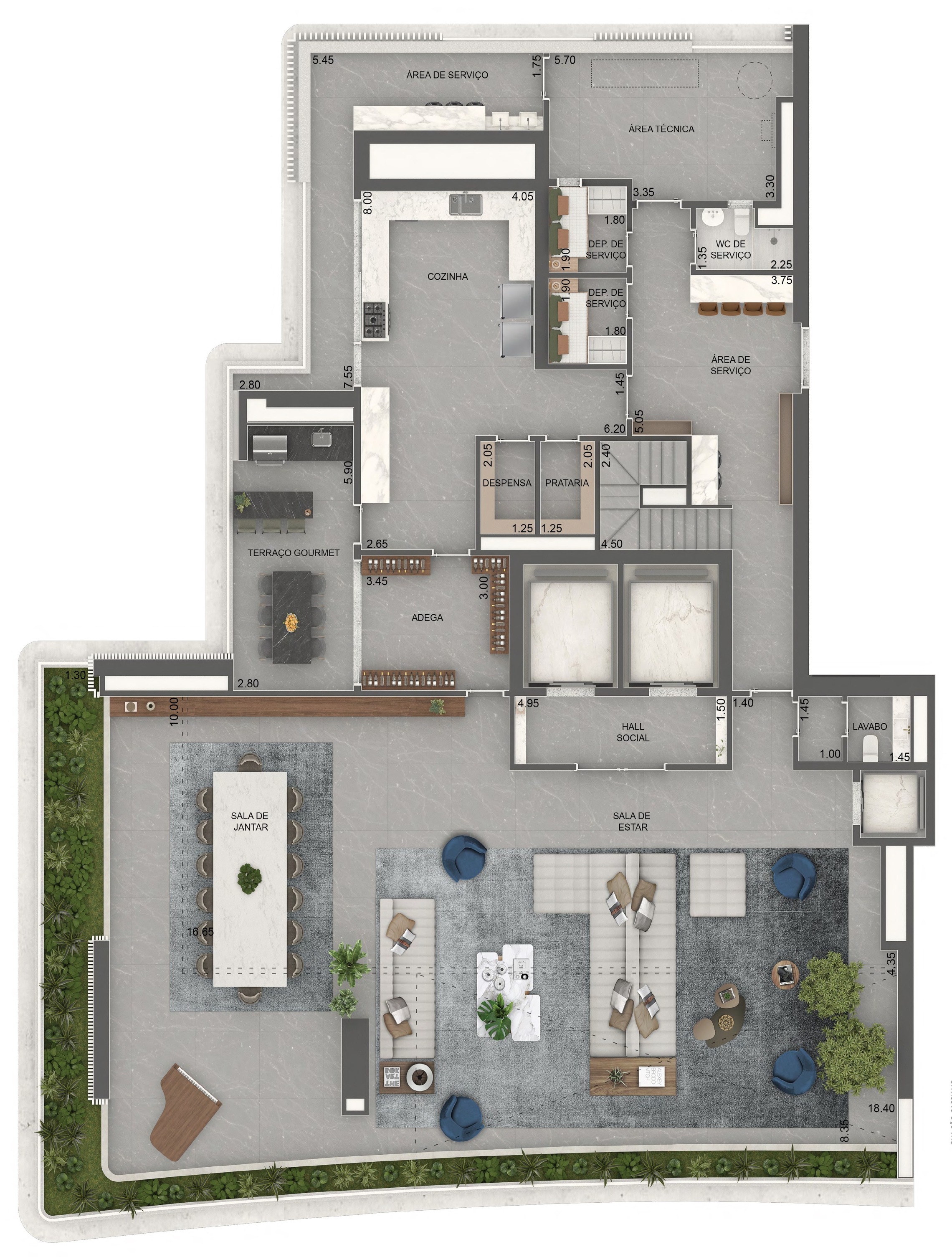 Apartamento, 4 quartos, 376 m² - Foto 42