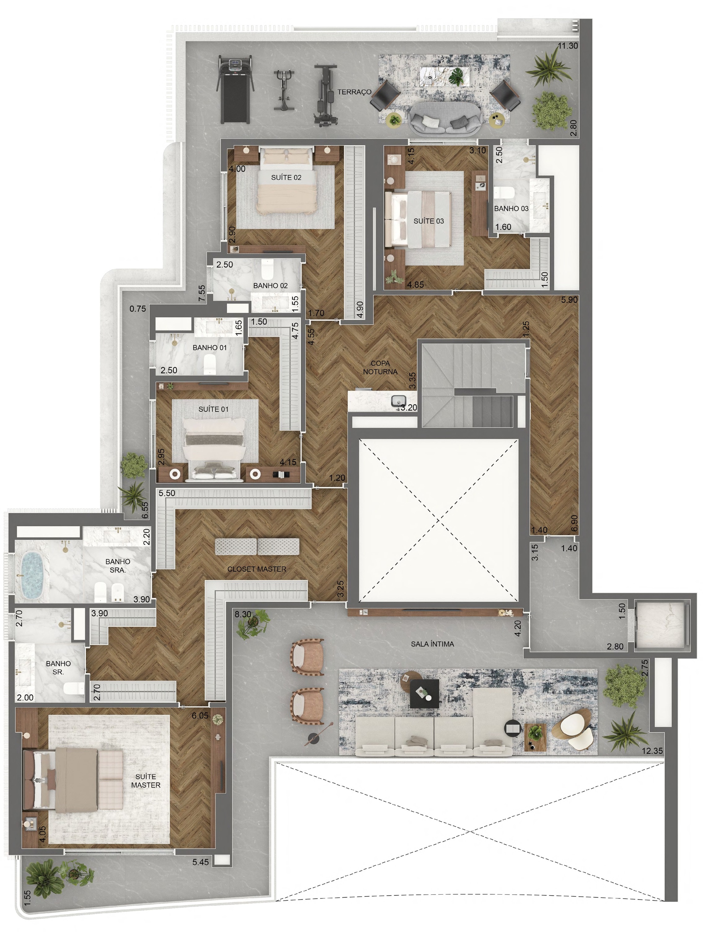 Apartamento, 4 quartos, 376 m² - Foto 43