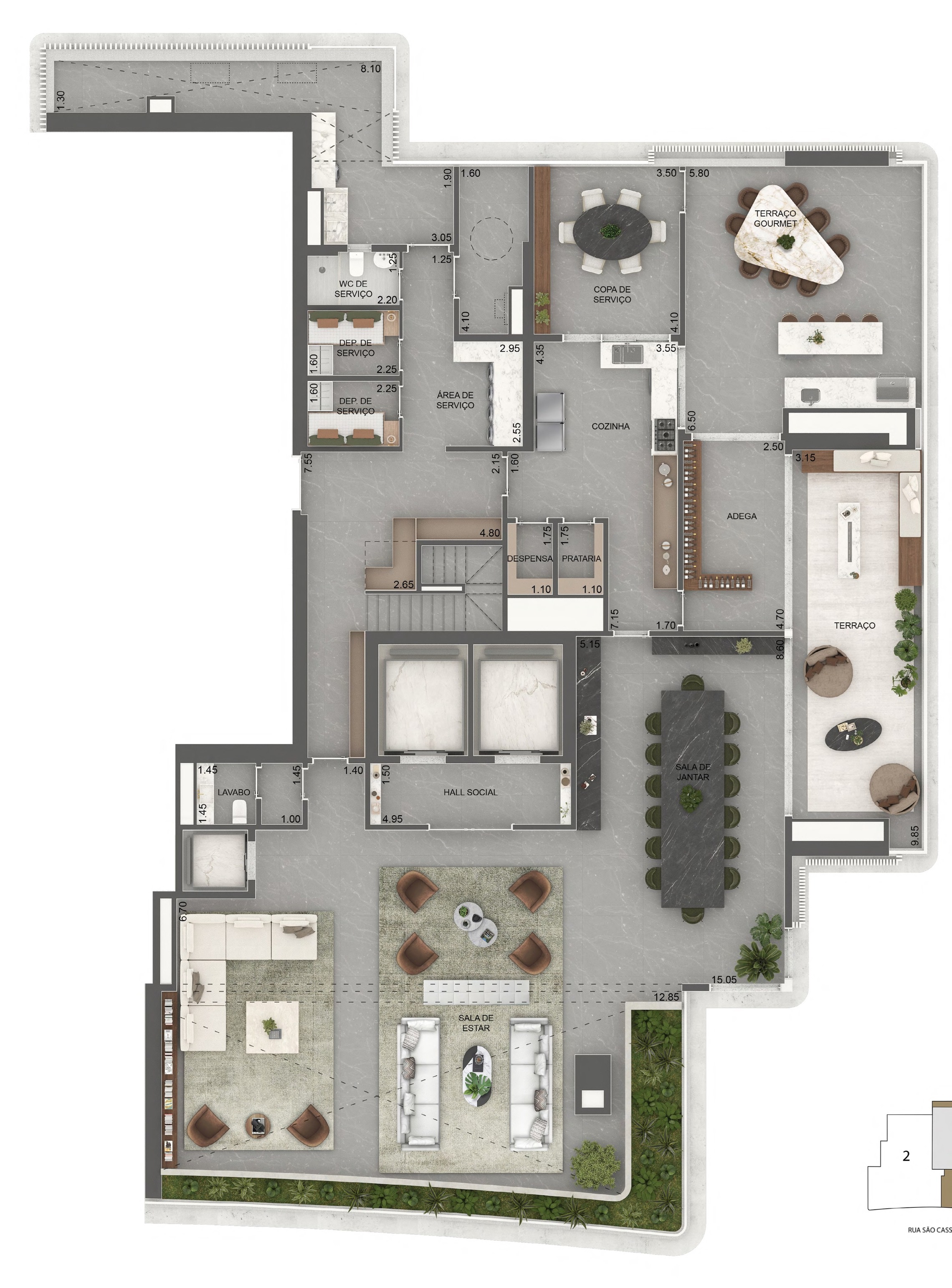 Apartamento, 4 quartos, 376 m² - Foto 44