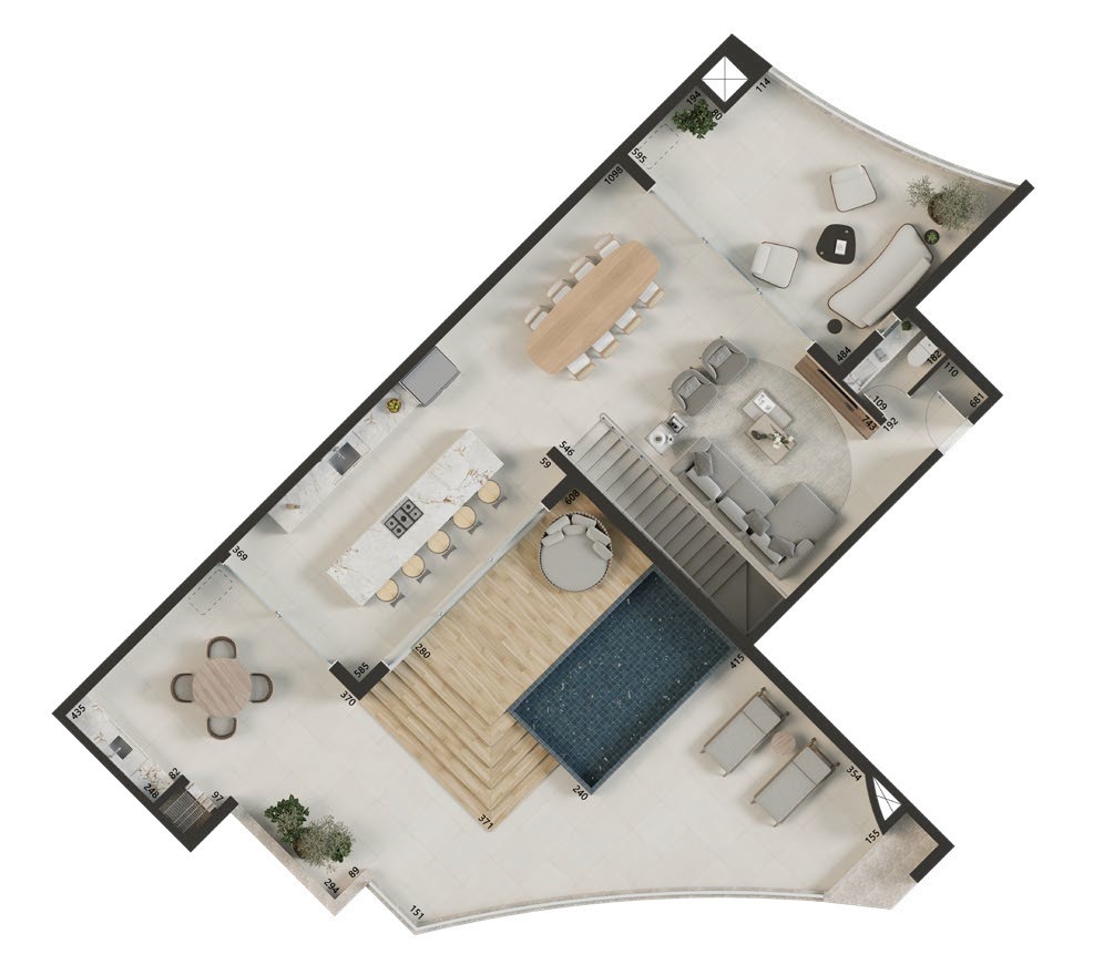 Planta 06 - 4 dorm 278m² - cobertura duplex - superior