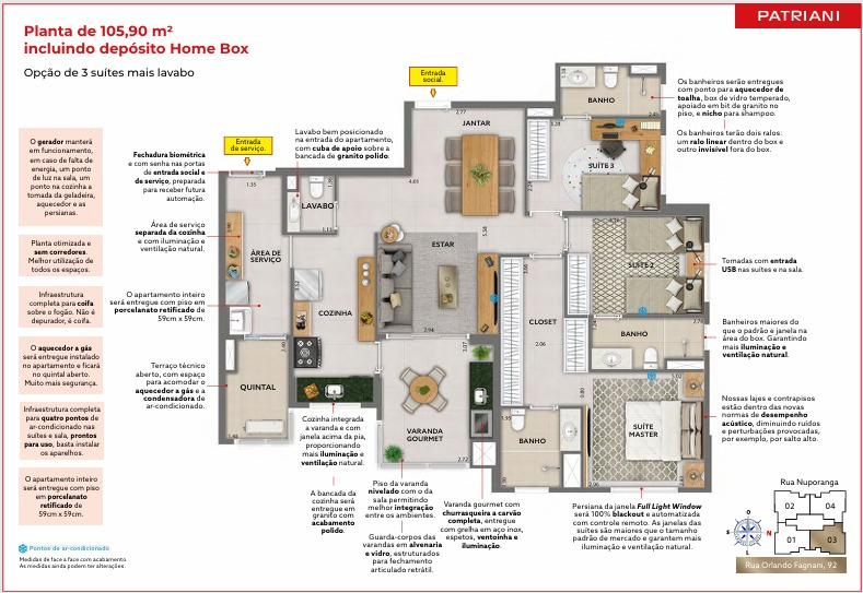 Residencial Multifamiliar de 3 quartos, 105m² no bairro Jardim Planalto, em Campinas | Eu Corretor