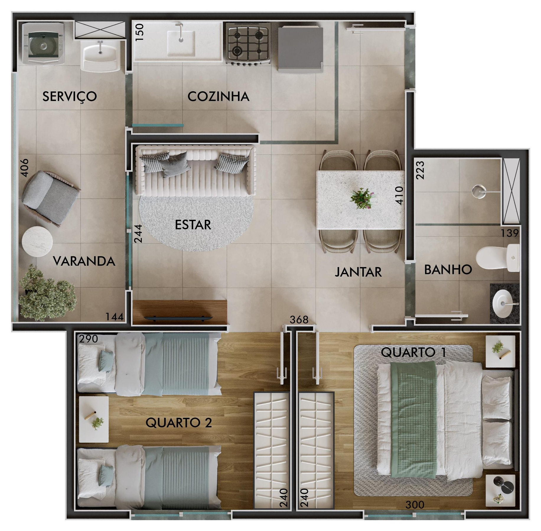 Apartamento, 2 quartos, 42 m² - Foto 6