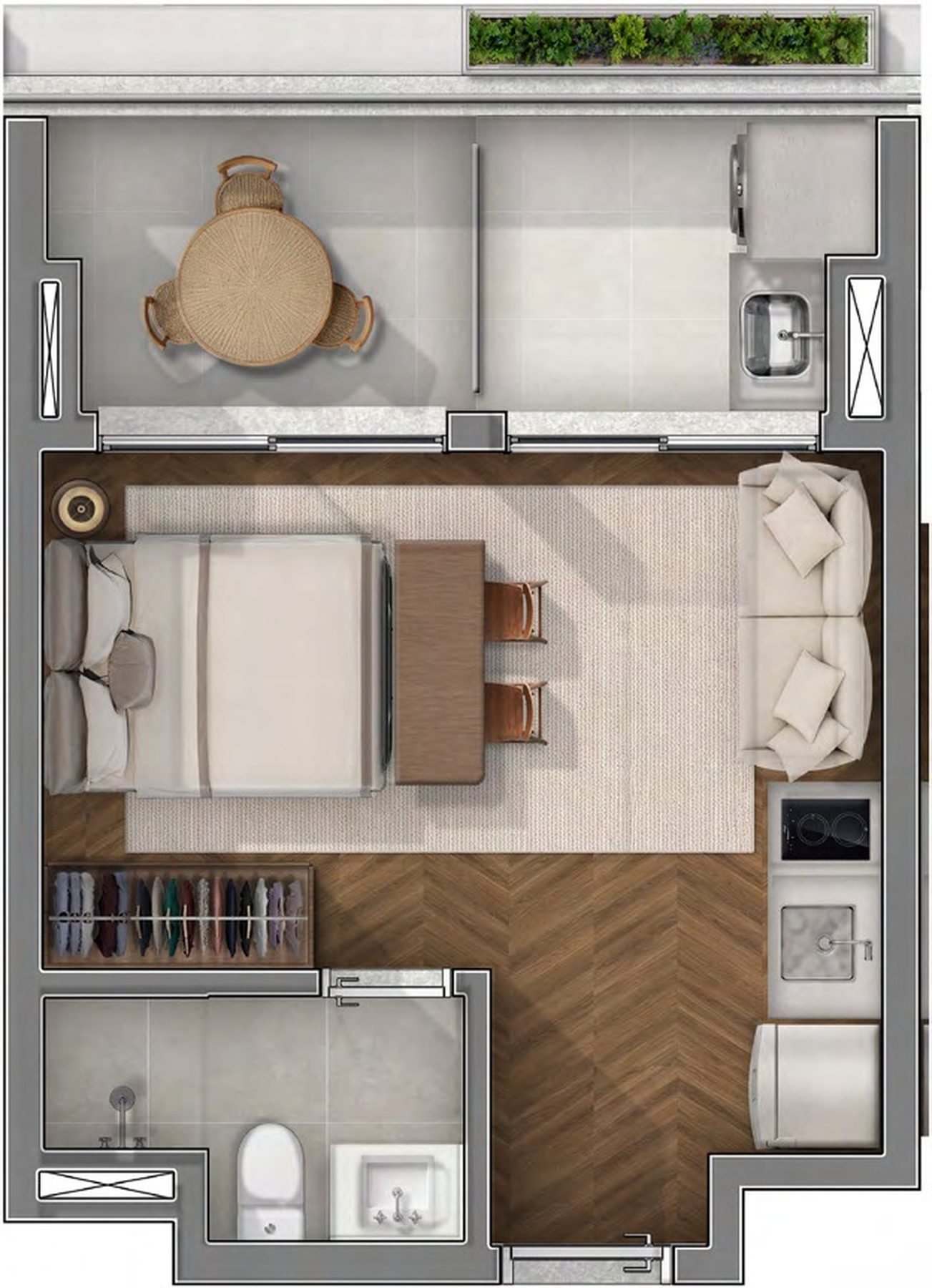 Cobertura, 1 quarto, 91 m² - Foto 7