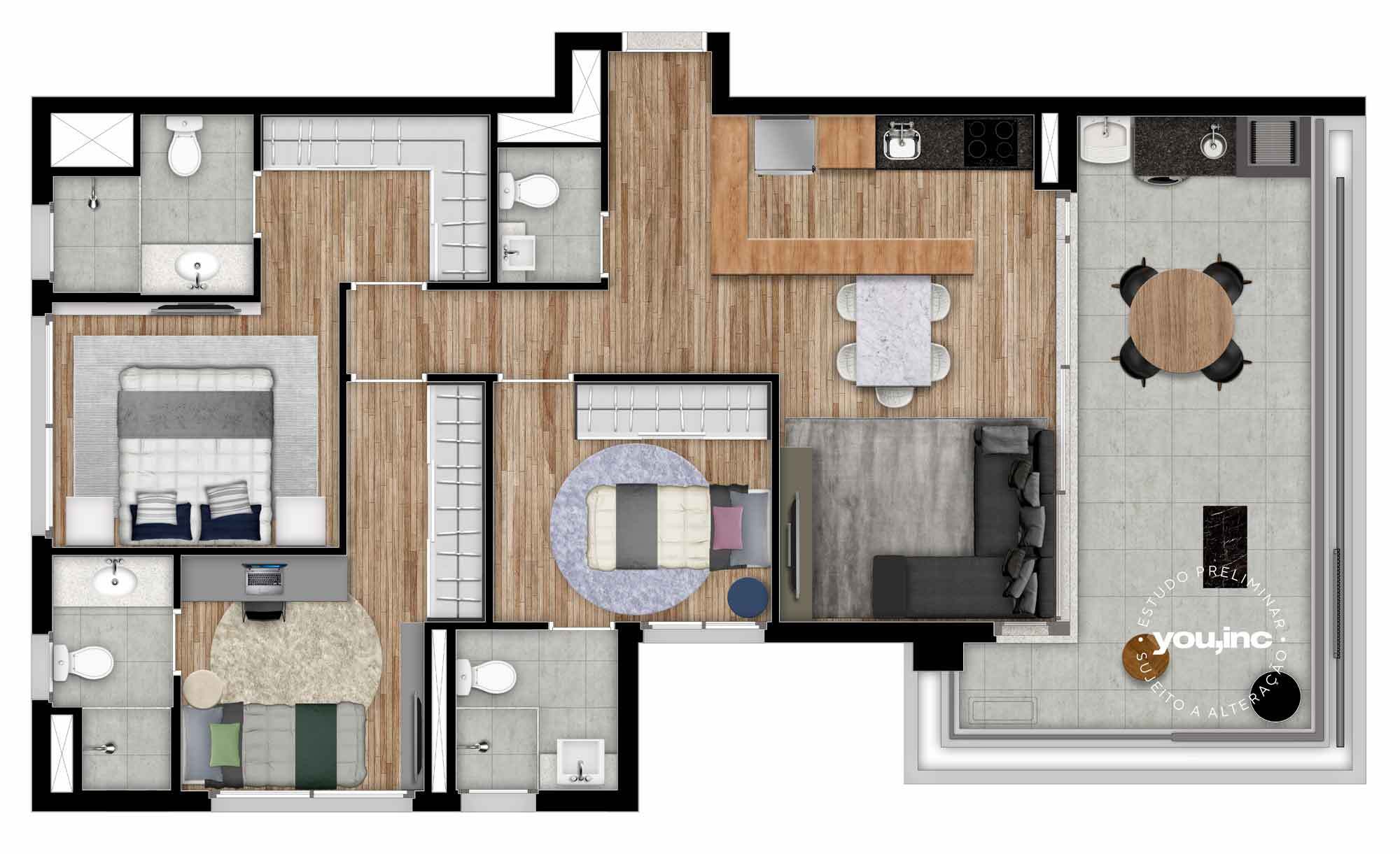 Apartamento, 2 quartos, 67 m² - Foto 16