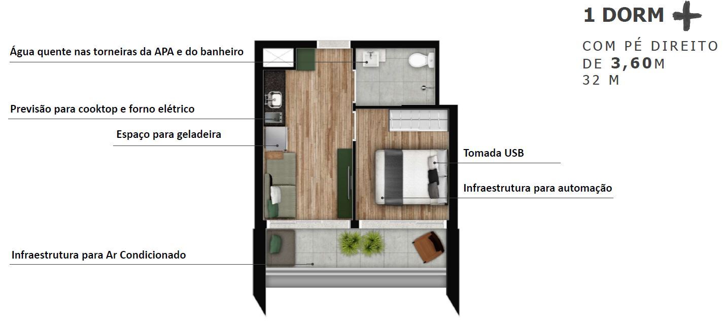 Apartamento, 2 quartos, 58 m² - Foto 4
