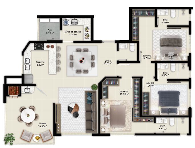 Berilo Palace Residence - Branco Empreendimentos