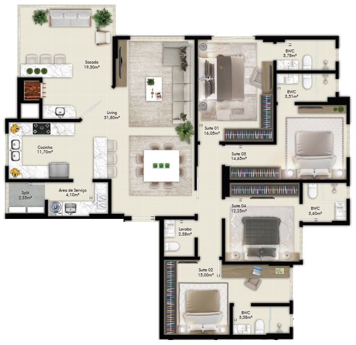 Berilo Palace Residence - Branco Empreendimentos