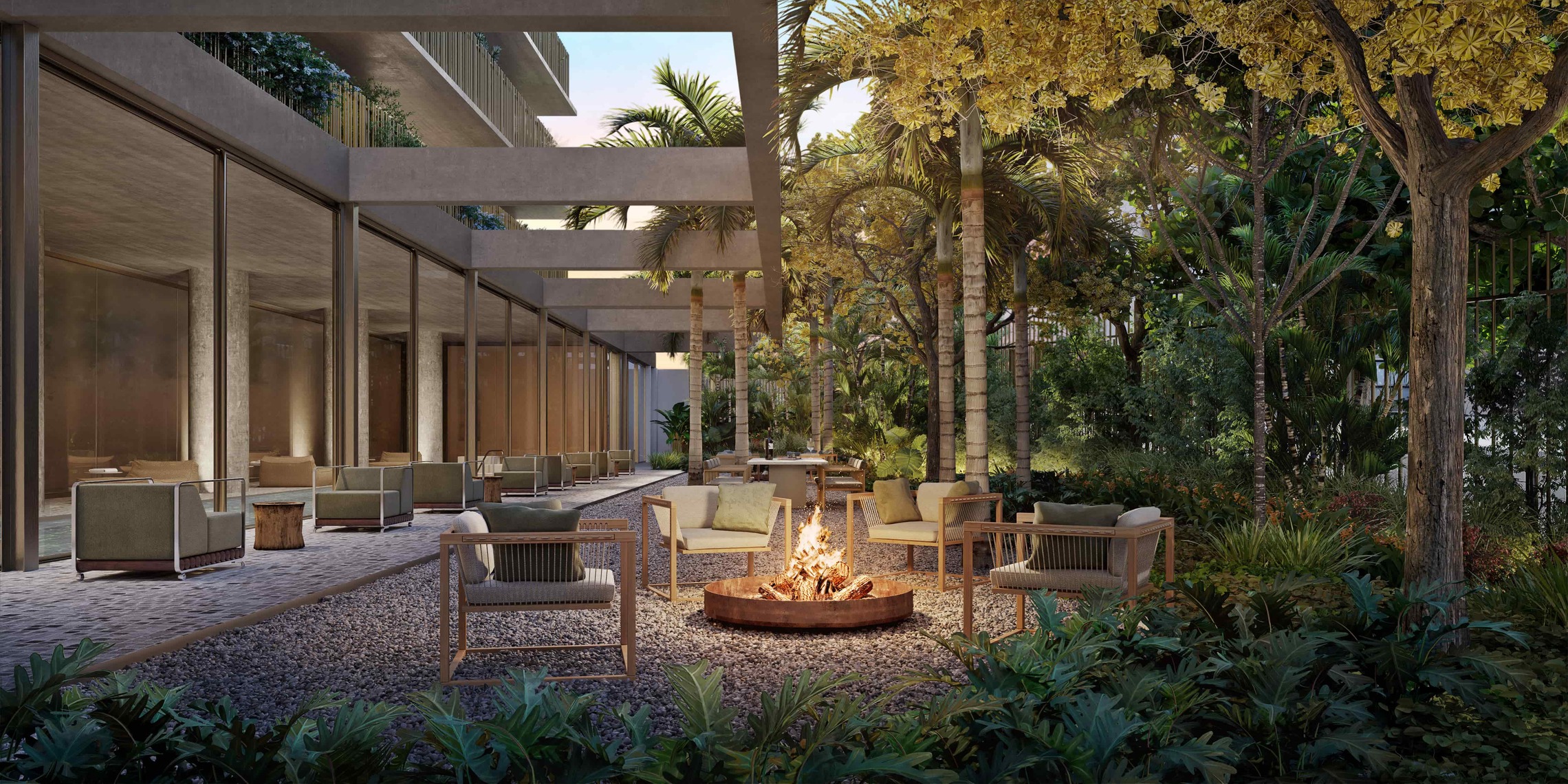 Jardim externo