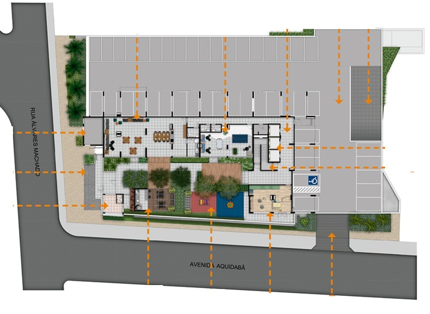 Planta 01 - 2 dorm 45 44m²