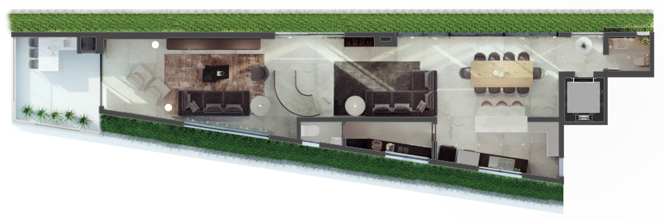 Planta 04 - 3 dorm 244 41m² - duplex inferior