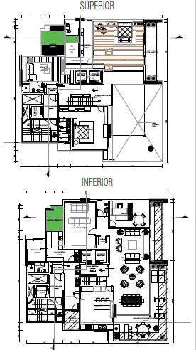 Planta 02 - 2 dorm 267m² - cobertura duplex