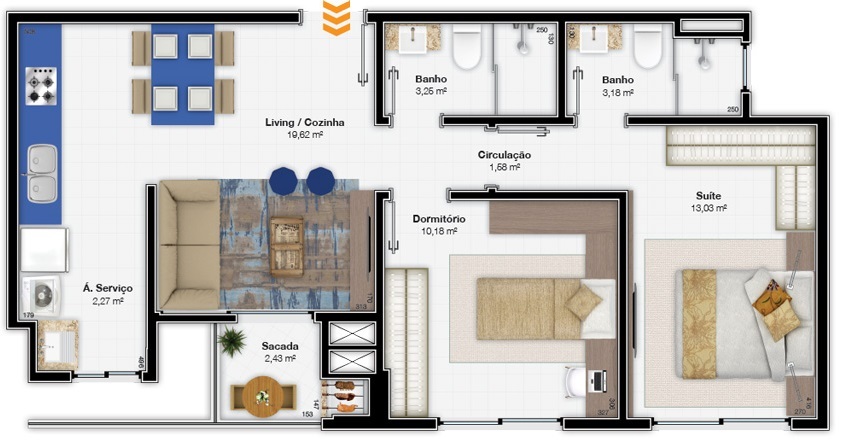 Maria Augusta Home Design - GPinheiro SC Maria Augusta Home Design - GPinheiro SC