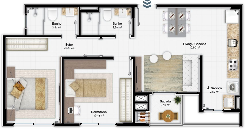 Maria Augusta Home Design - GPinheiro SC Maria Augusta Home Design - GPinheiro SC