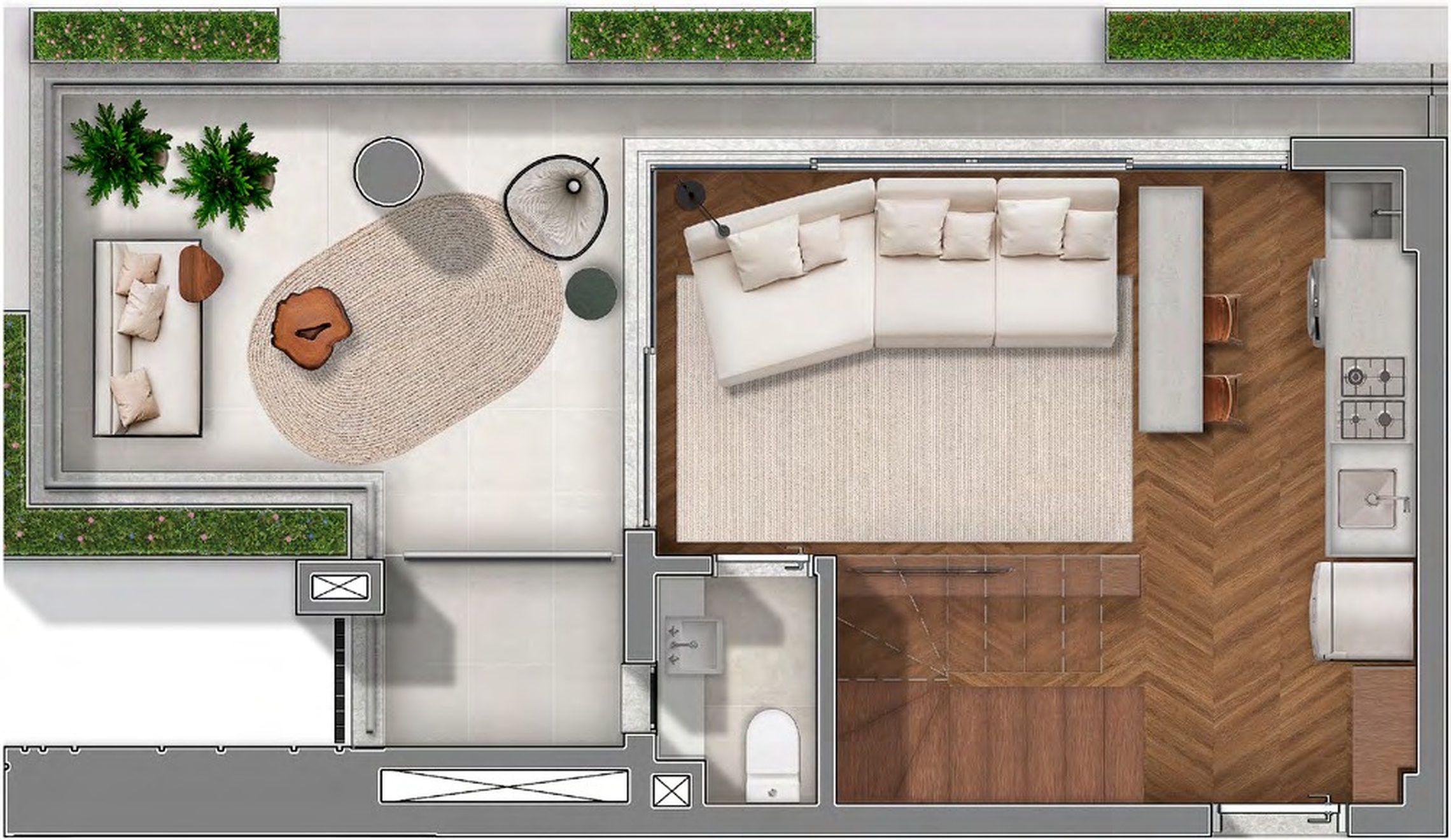 Cobertura, 1 quarto, 91 m² - Foto 21