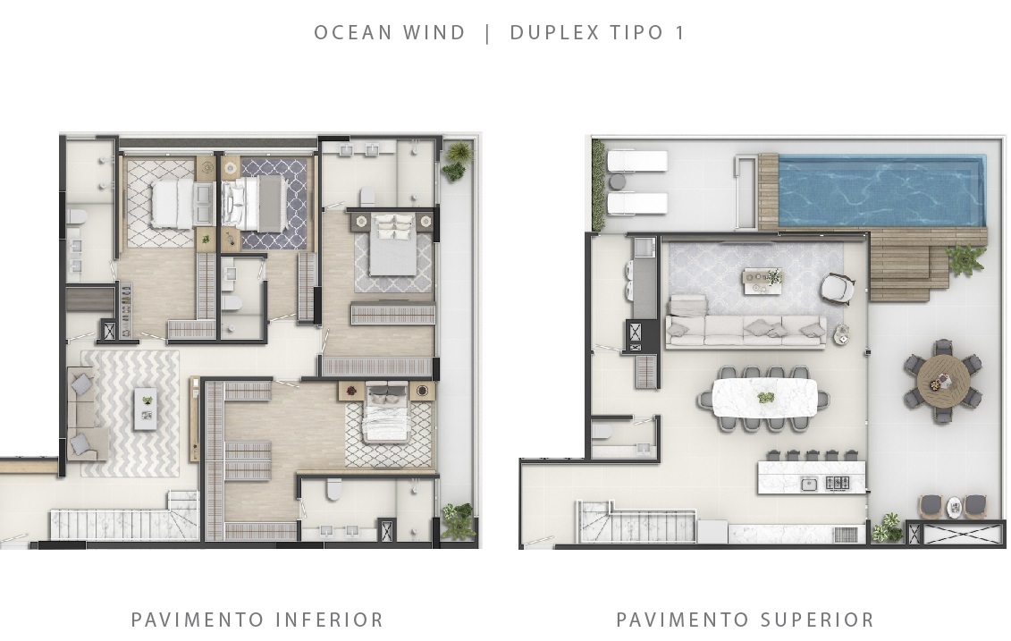 Planta 03 - 4 dorm 336 46m² - cobertura duplex