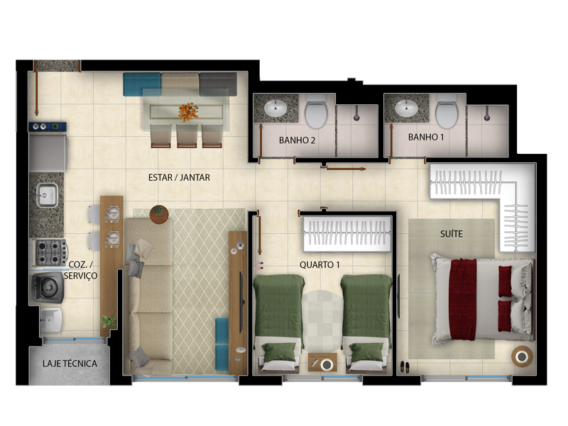 Duo Sky Garden - Partini