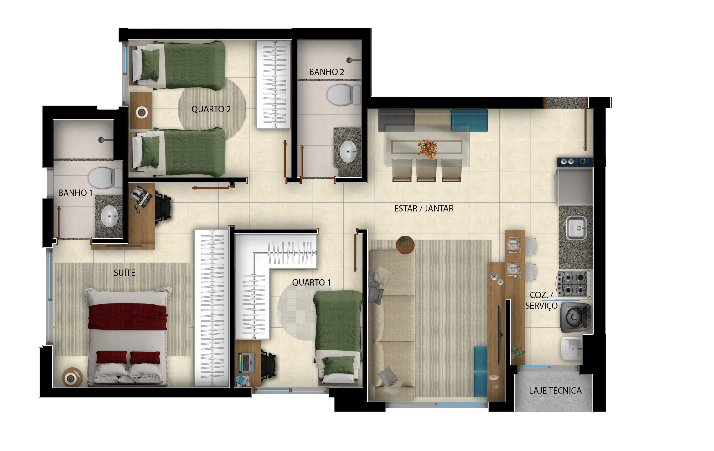 Duo Sky Garden - Partini