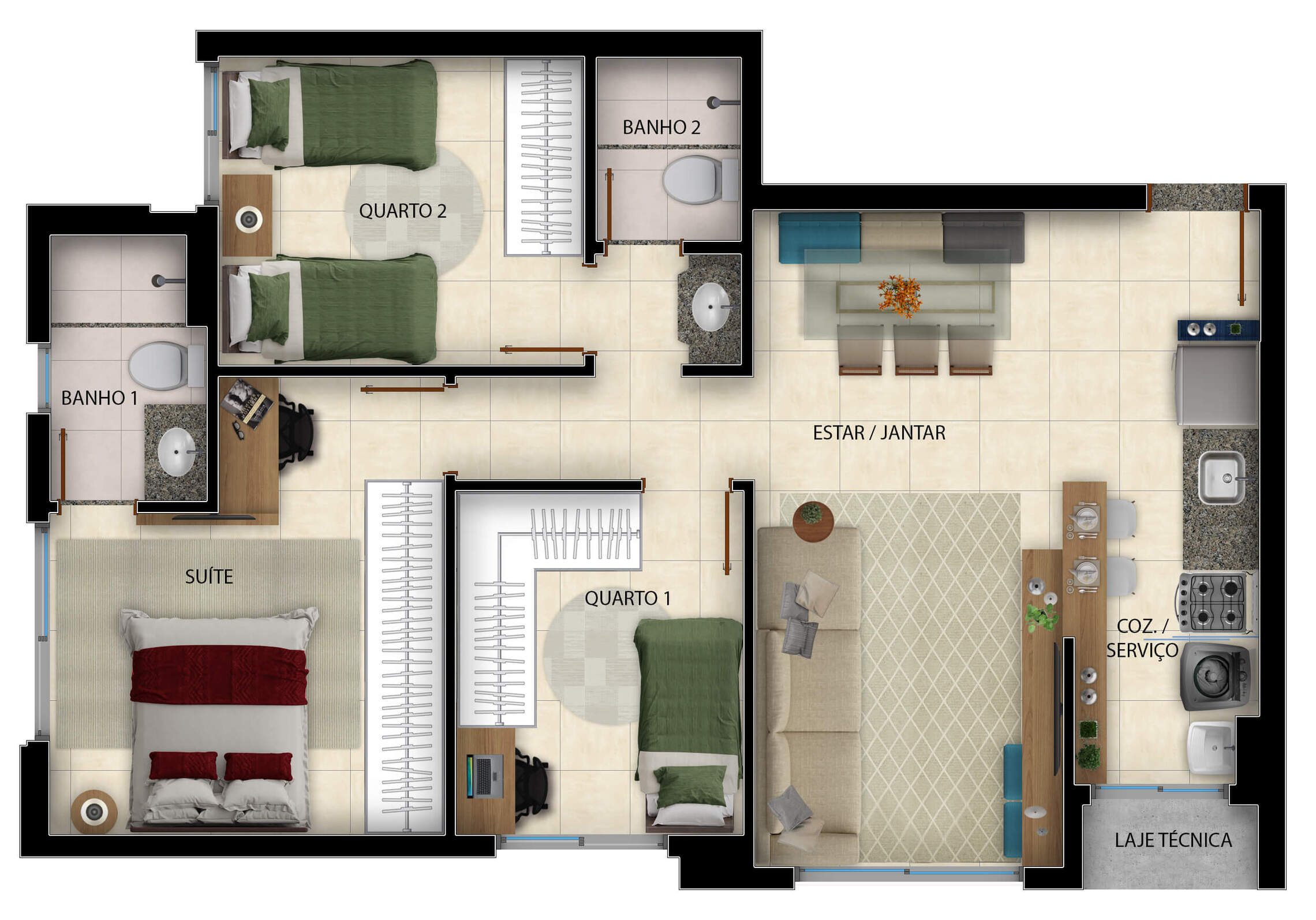 Duo Sky Garden - Partini