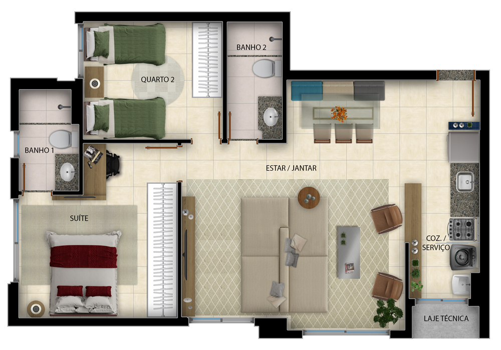 Duo Sky Garden - Partini