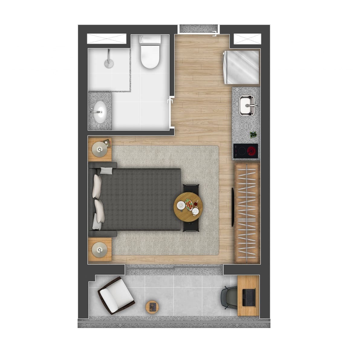 Apartamento, 1 quarto, 24 m² - Foto 10