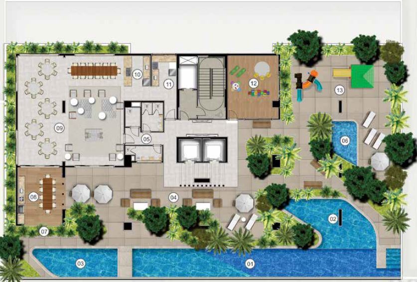 Skygarden Flamboyant - Palme