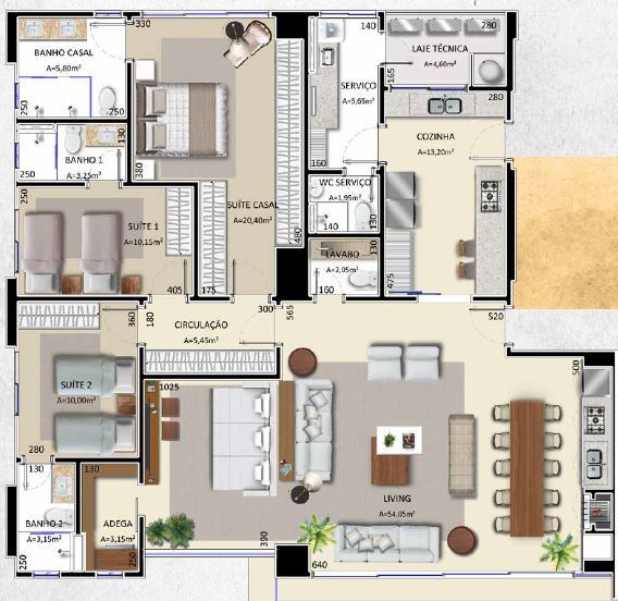 Skygarden Flamboyant - Palme