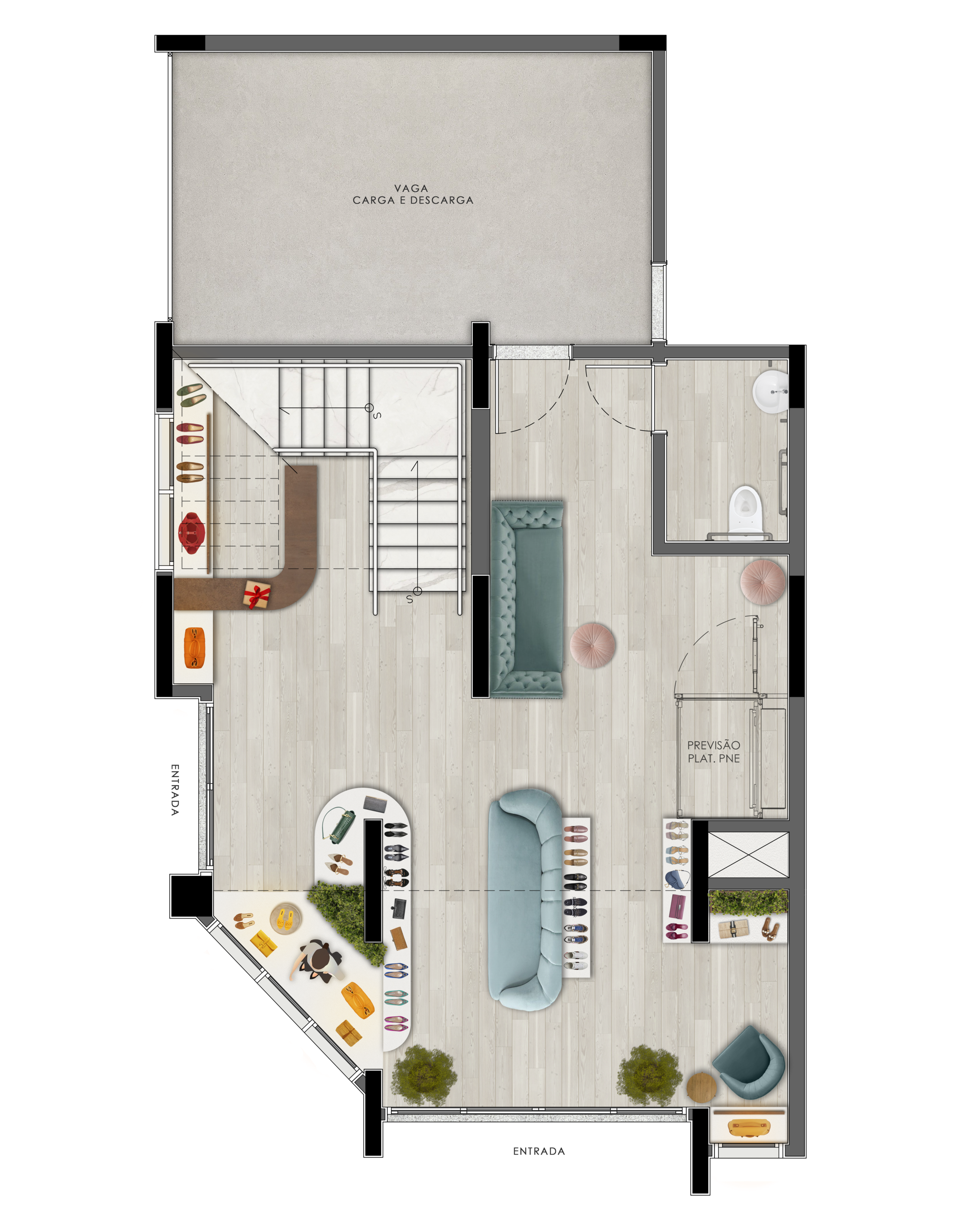 Planta 01 - 179m² - loja
