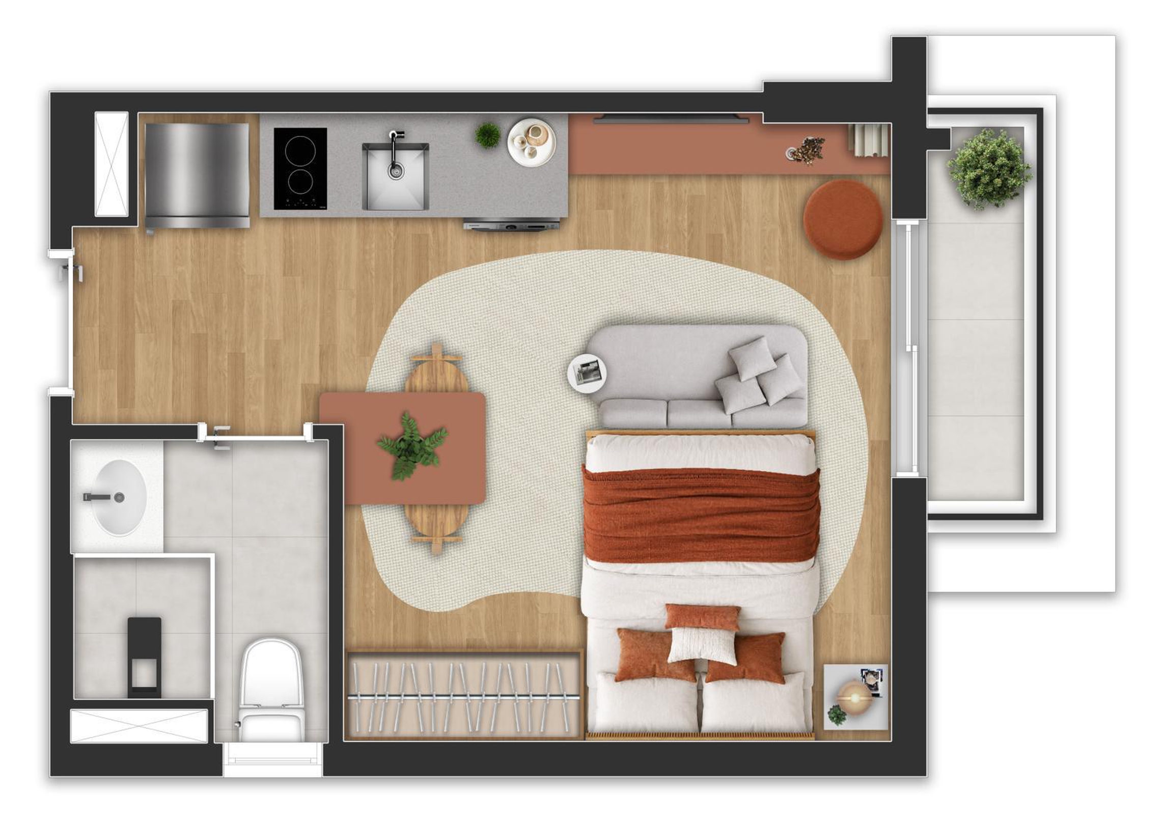 Apartamento, 1 quarto, 21 m² - Foto 10