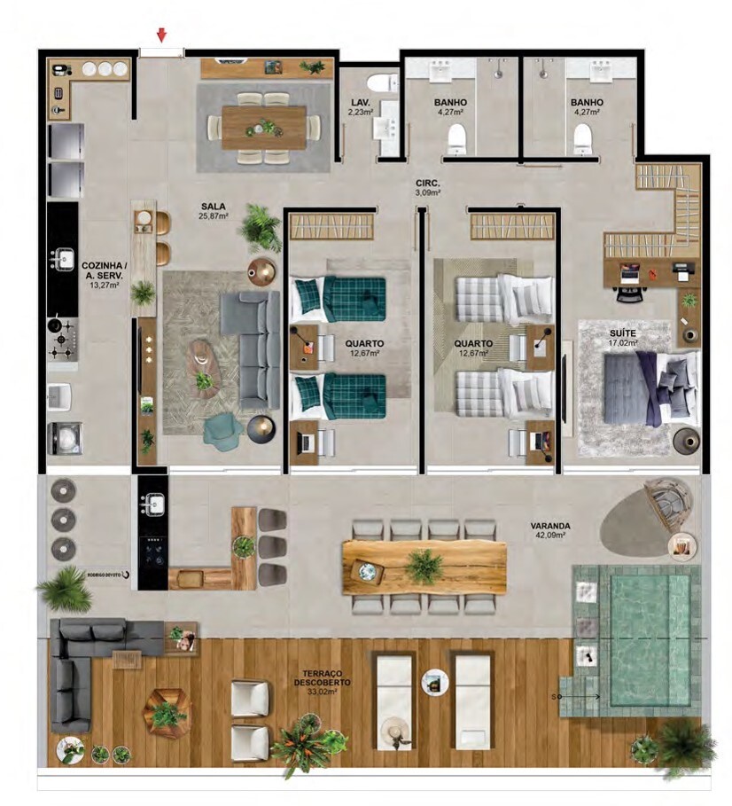 Praia Residencial Mar - Itten