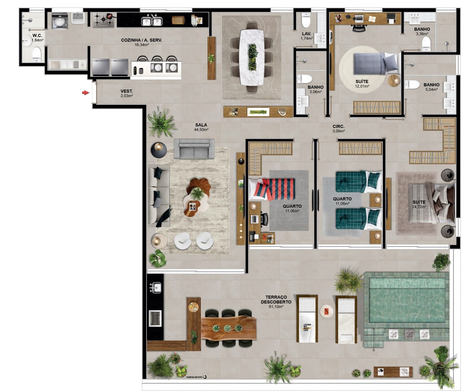 Praia Residencial Mar - Itten