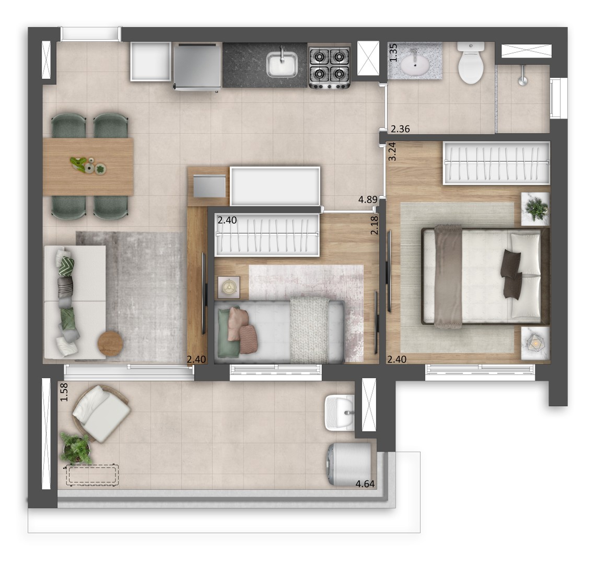 Apartamento, 1 quarto, 24 m² - Foto 15