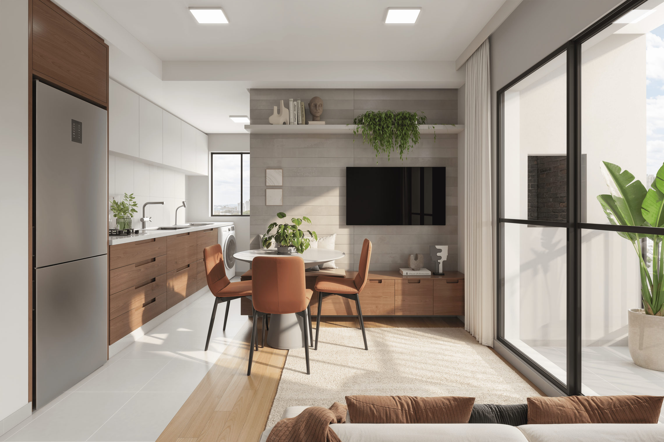 2Q PONTA LIVING + COZINHA