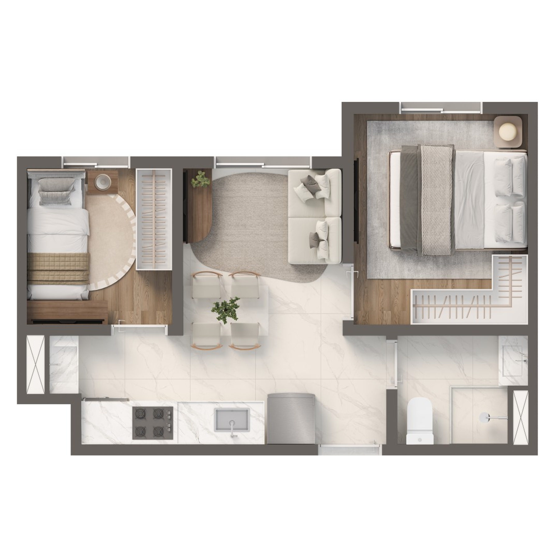 Casa, 2 quartos, 46 m² - Foto 9