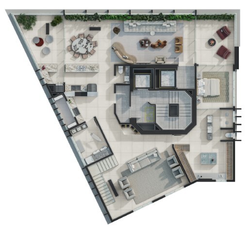Planta 02 - 4 dorm 306m² - cobertura duplex