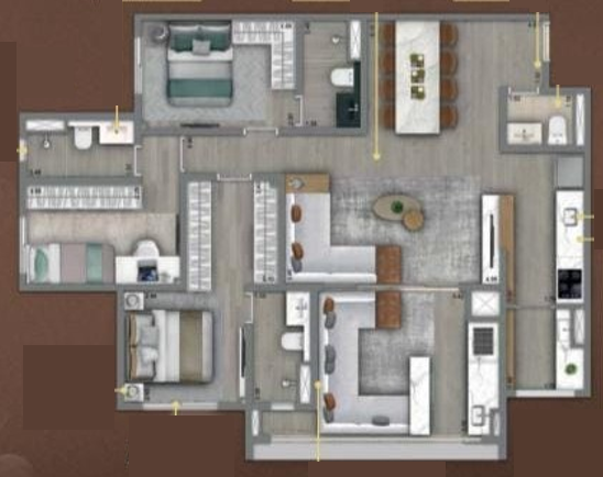 Planta 07 - 3 dorm 108m²