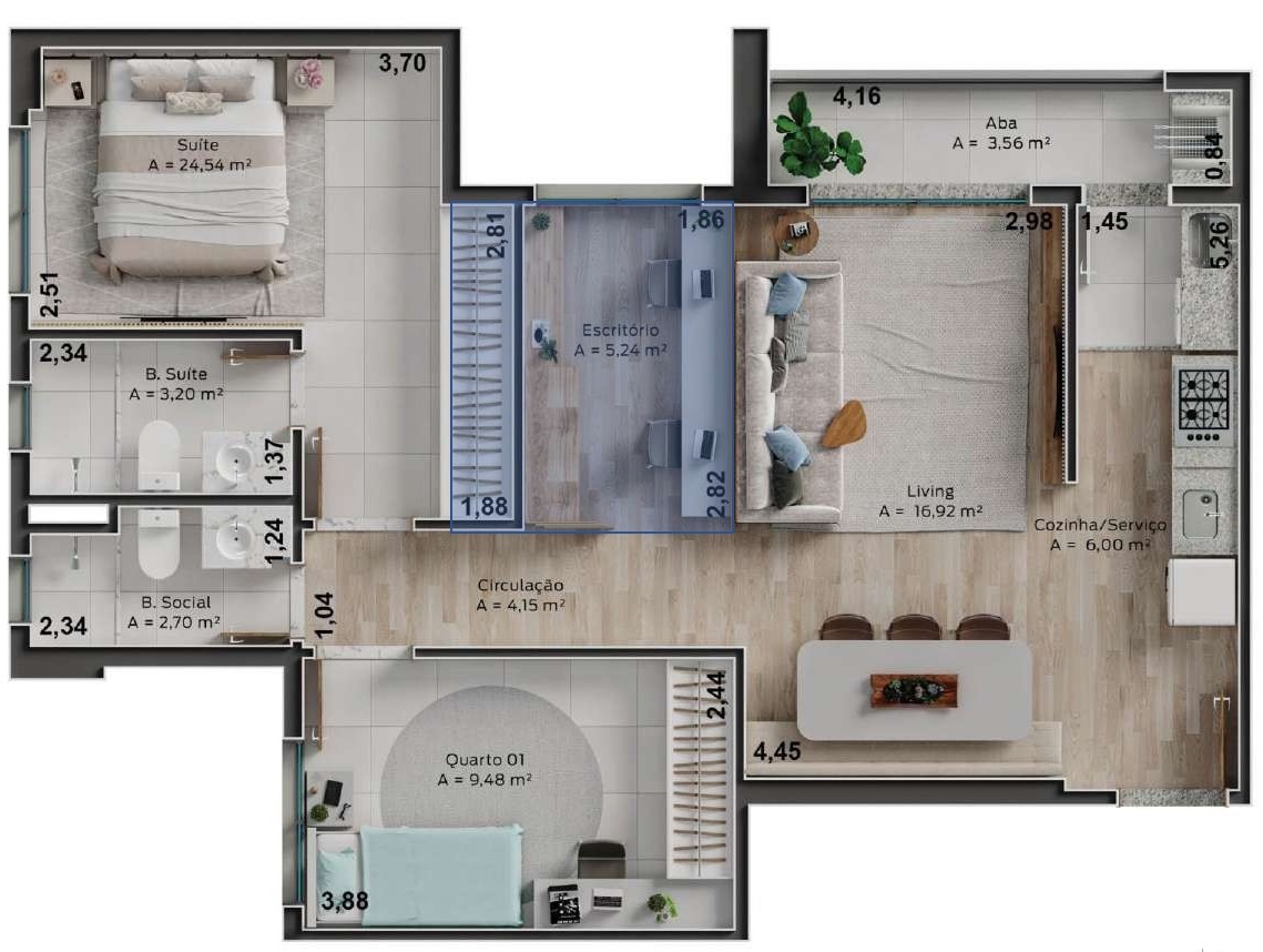 Linea Leste Oeste - Palme