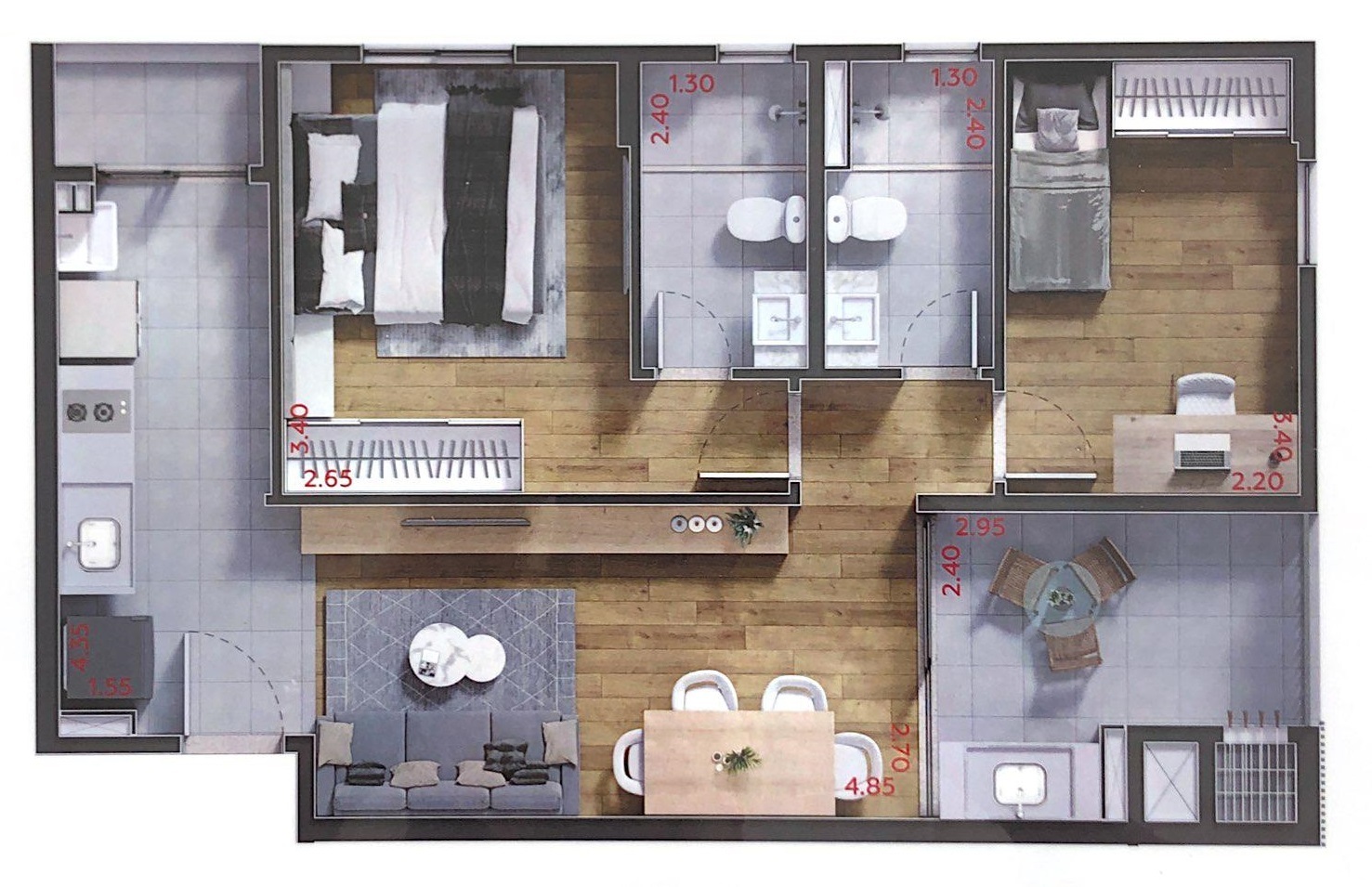 Square House Água Verde - RZilli PR