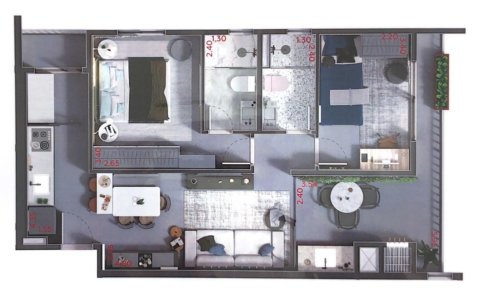 Square House Água Verde - RZilli PR