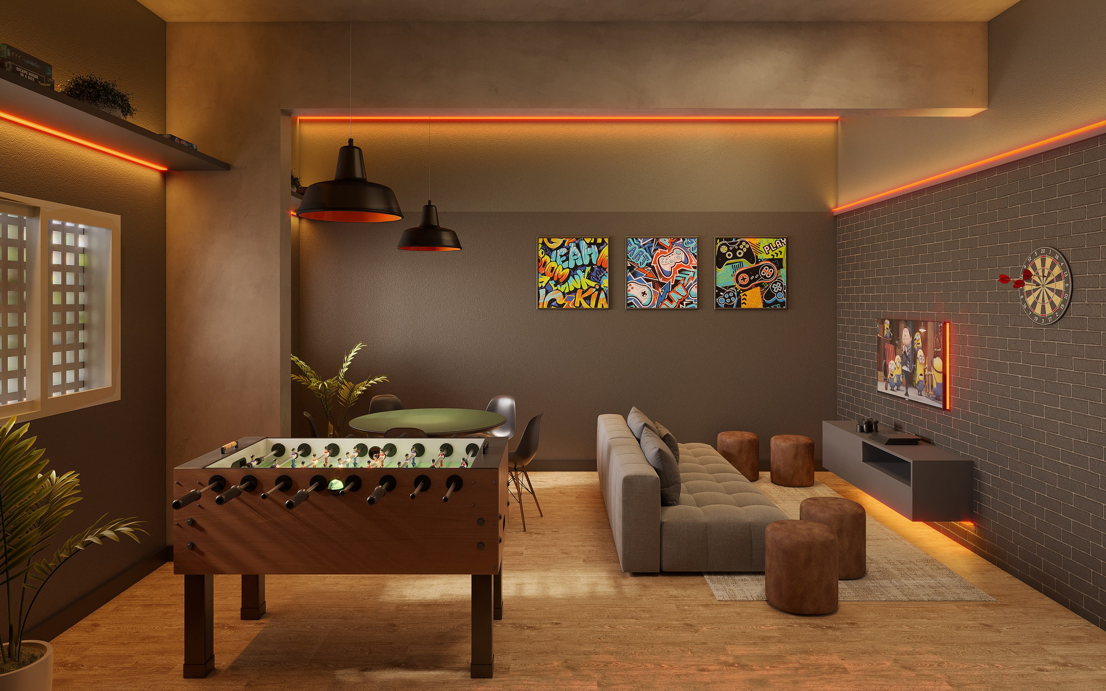 175 sala de jogos