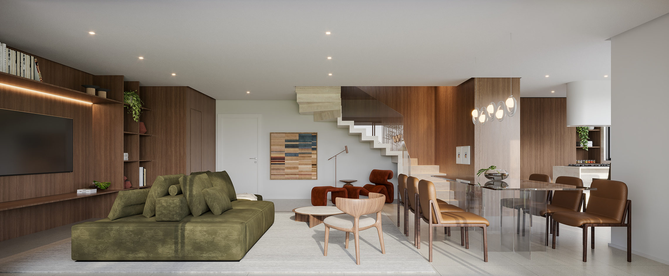 Cobertura duplex 231m² Living