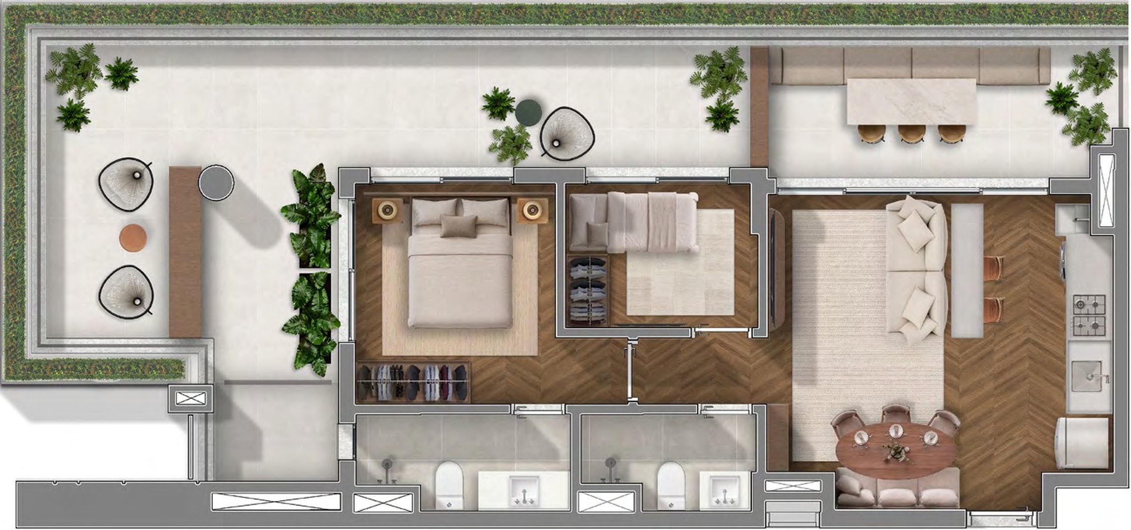 Cobertura, 1 quarto, 91 m² - Foto 29