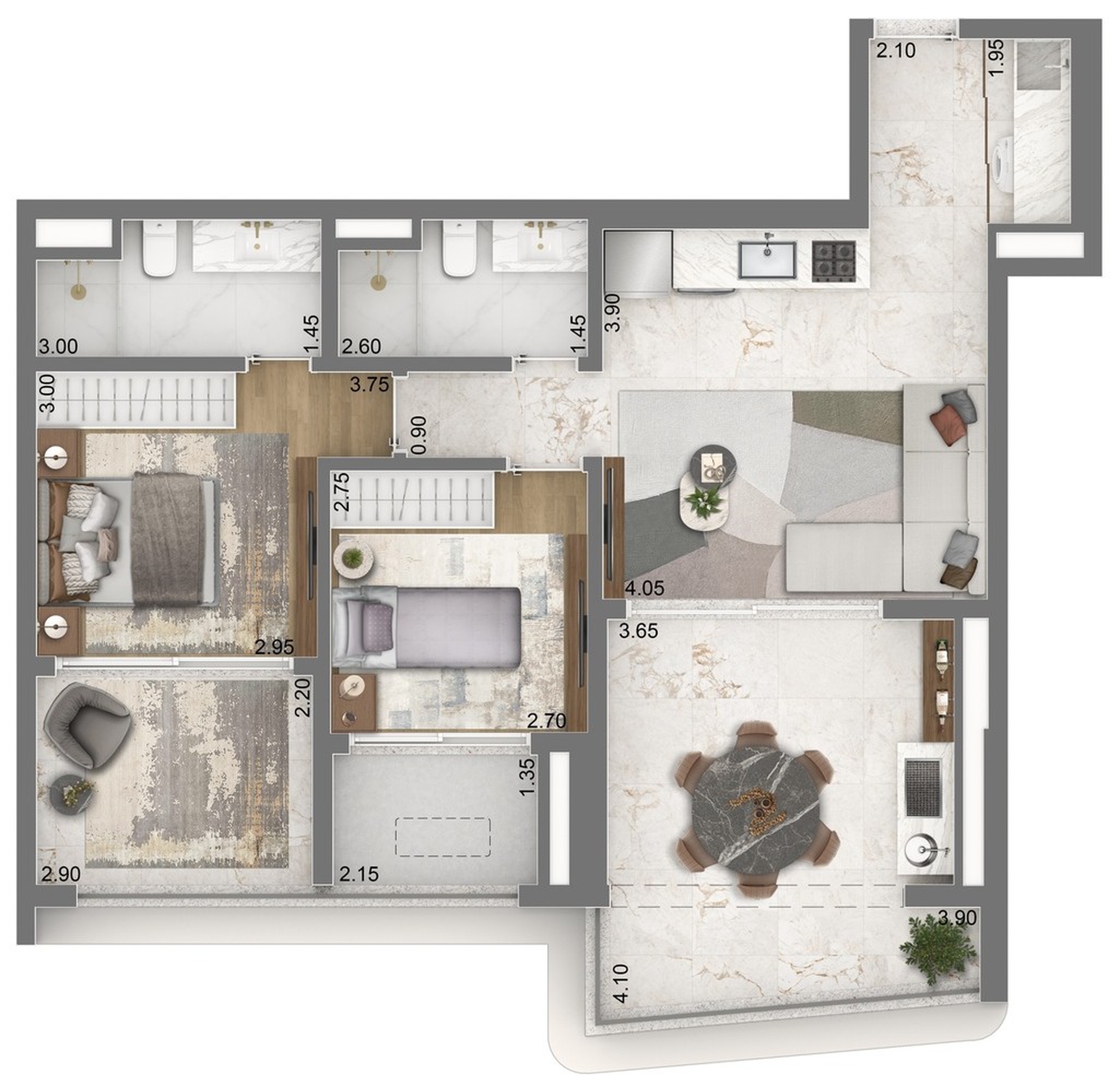 Apartamento, 1 quarto, 52 m² - Foto 24