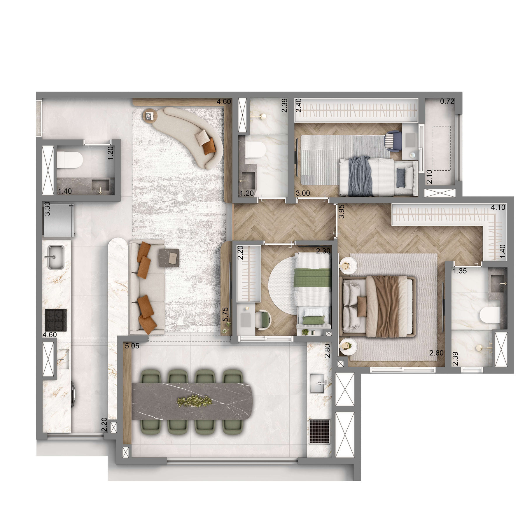 Apartamento à venda com 1 quarto, 2 banheiros, 1 vaga e 48m² no Chácara Santo Antônio (zona Sul), São Paulo (SP) — foto 14 de 24