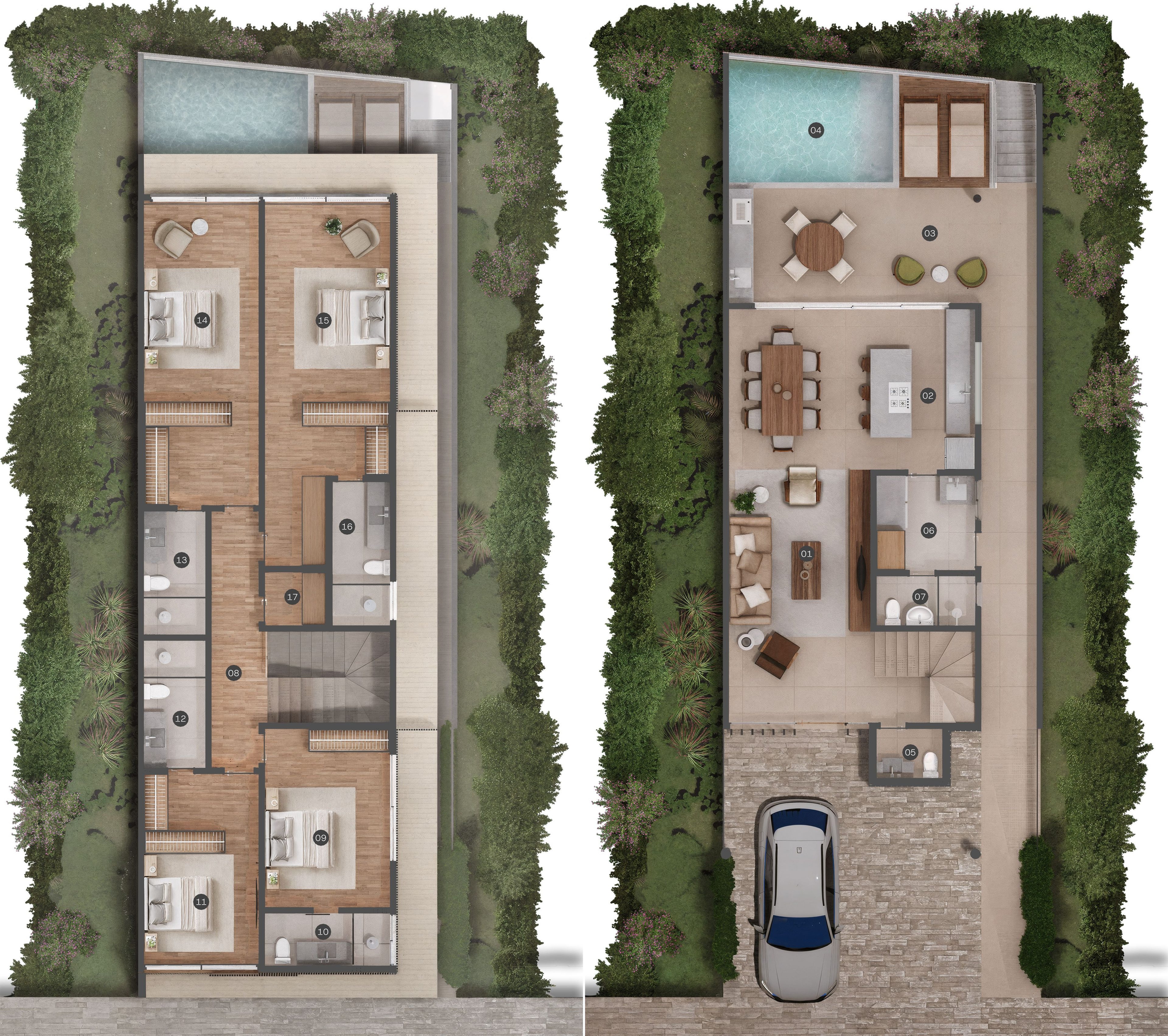 Planta 01 - 4 dorm 289,74m² Planta 01 - 4 dorm 289,74m²