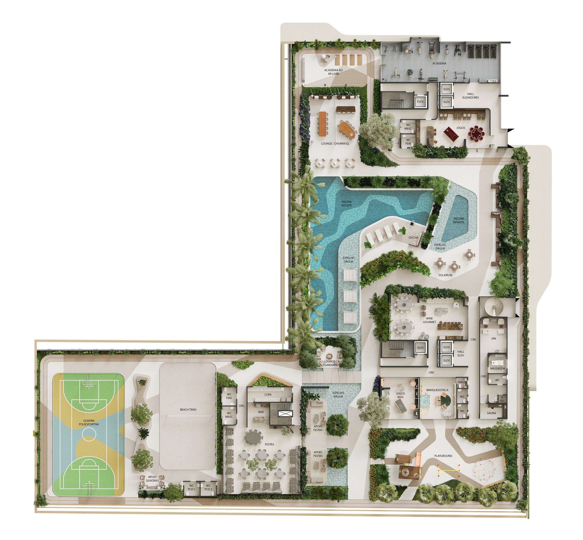 Recreation floor
