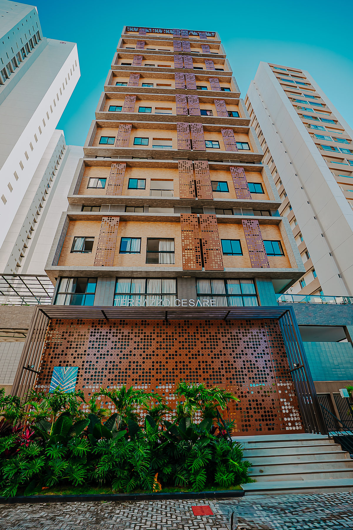 Facade of the development