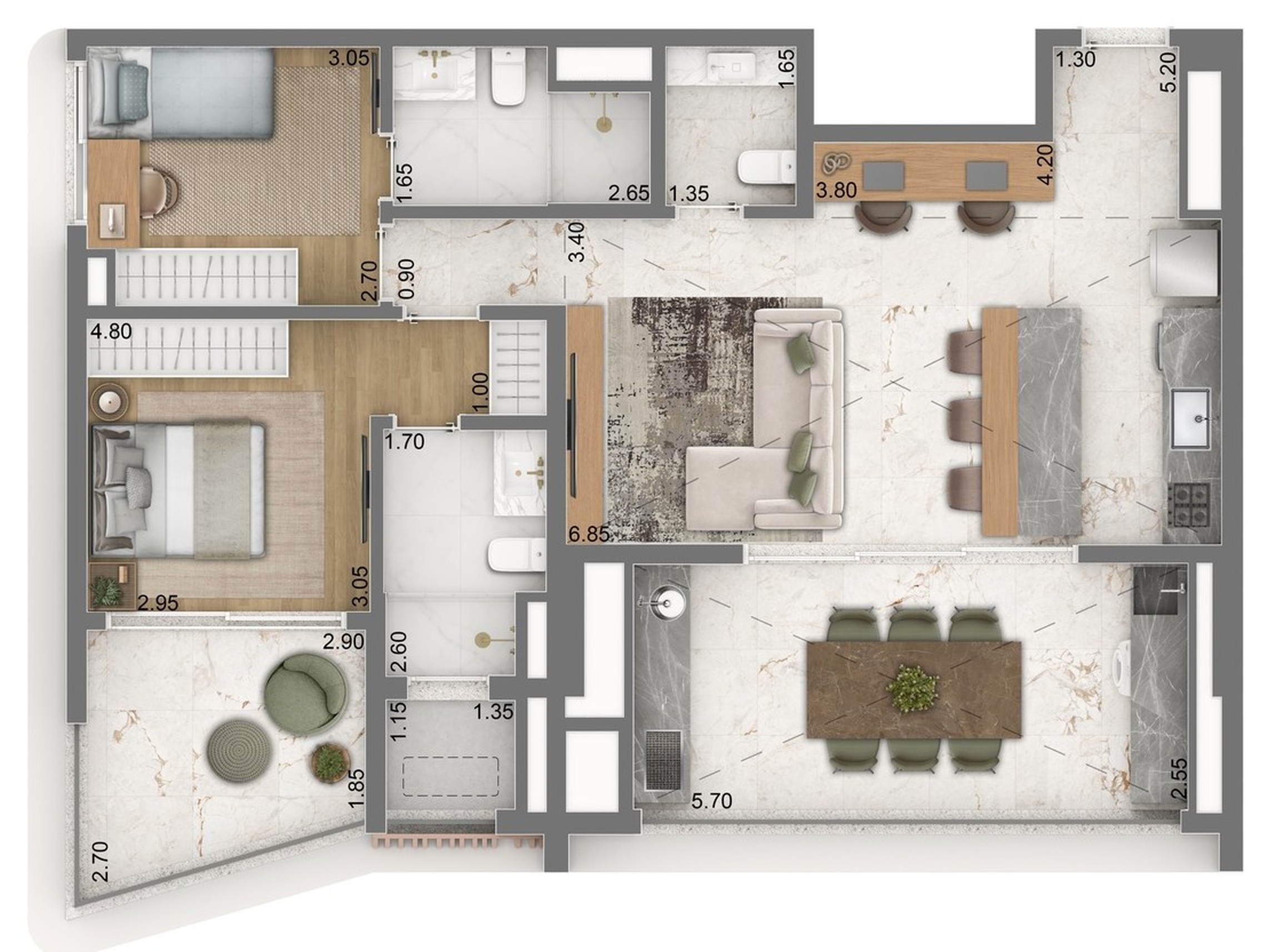 Apartamento, 1 quarto, 52 m² - Foto 32