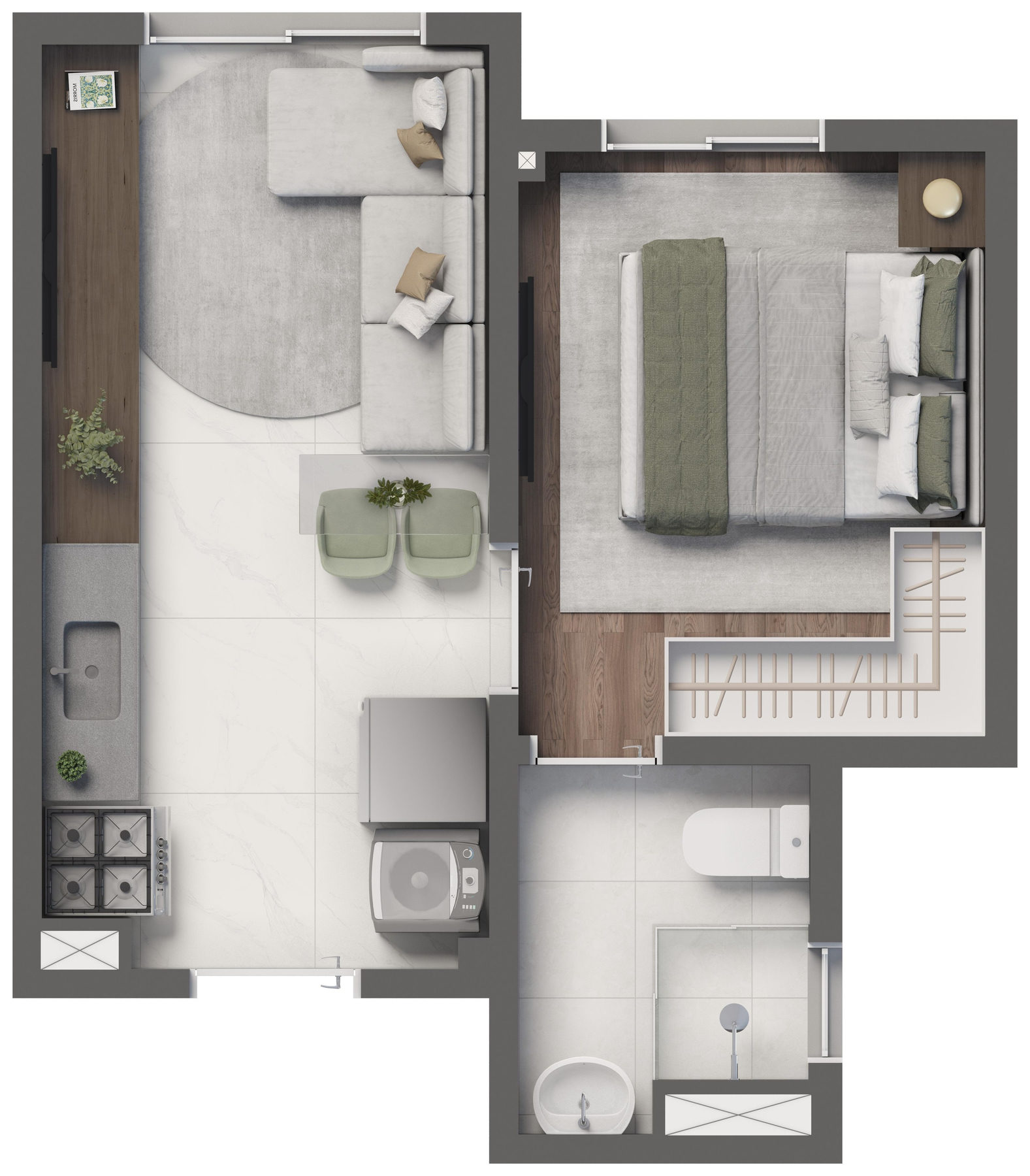 Apartamento à venda com 1 quarto, 1 banheiro e 24m² no Santo Amaro, São Paulo (SP) — foto 8 de 30