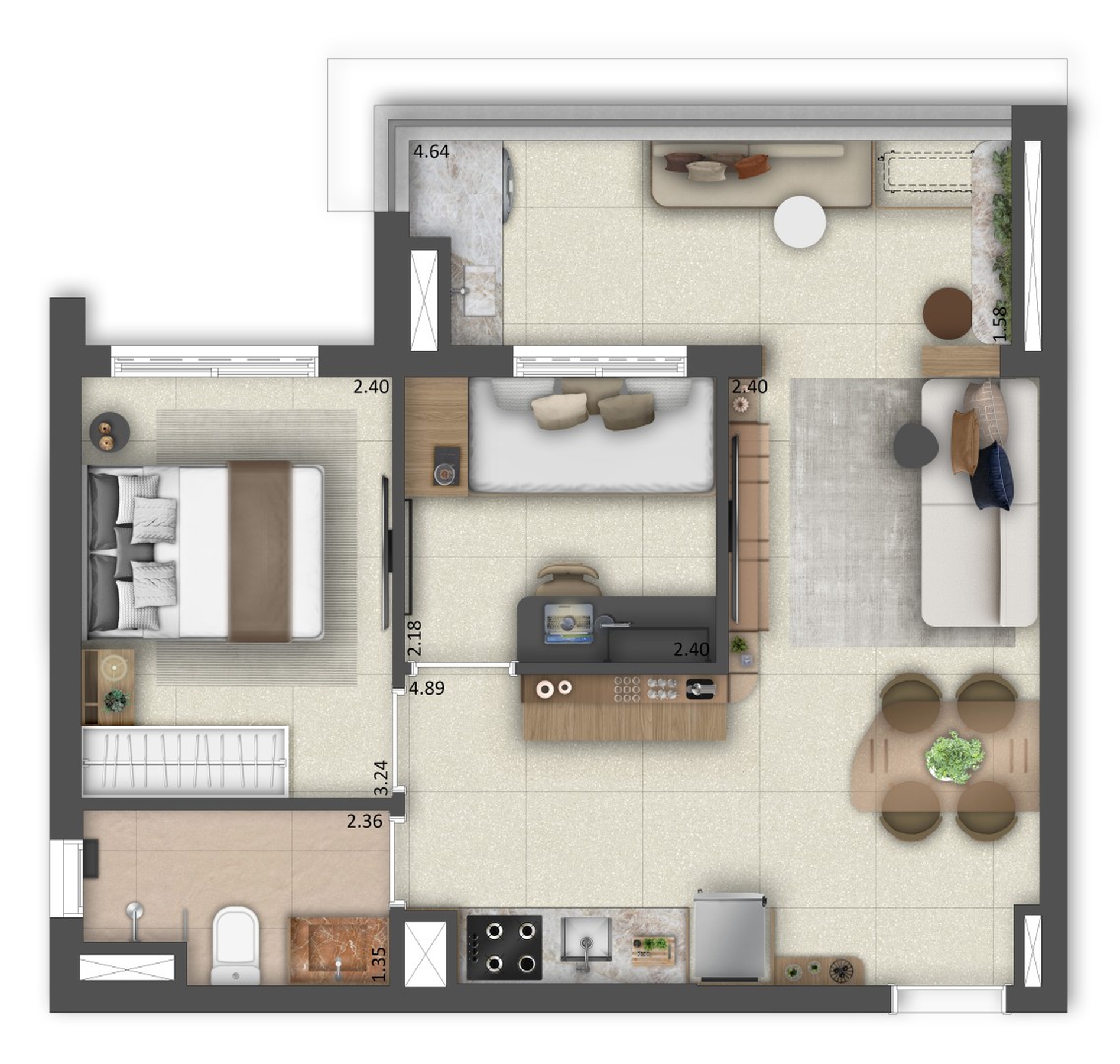 Apartamento, 1 quarto, 24 m² - Foto 18